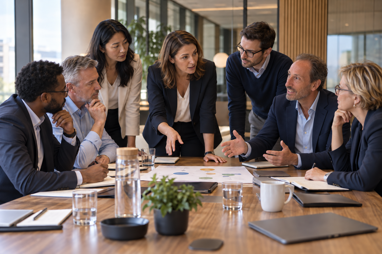 Adil Naim accompagnant un collectif de managers en entreprise